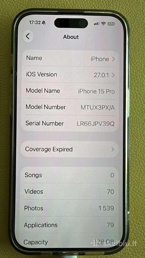iPhone 15 Pro 128gb (Idealios būklės, 10/10) - nuotraukos Nr. 3