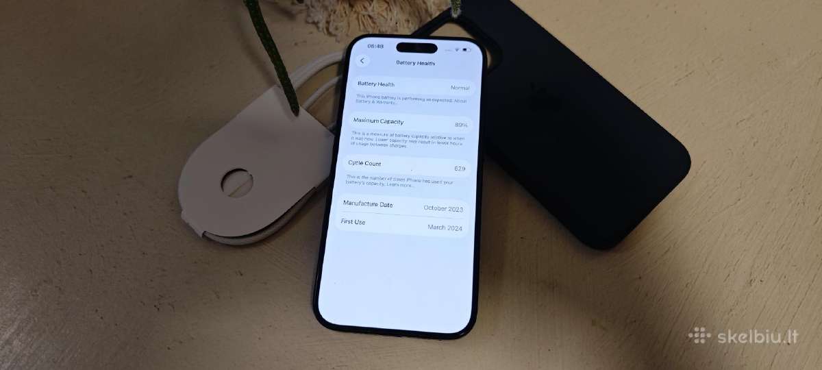 iPhone 15 pro 256gb idealus - nuotraukos Nr. 4