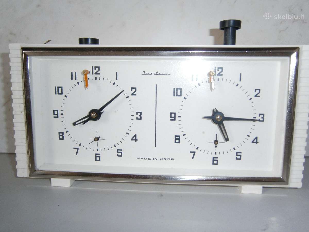 Sovietinis šachmatų laikrodis -mechaninis - nuotraukos Nr. 3