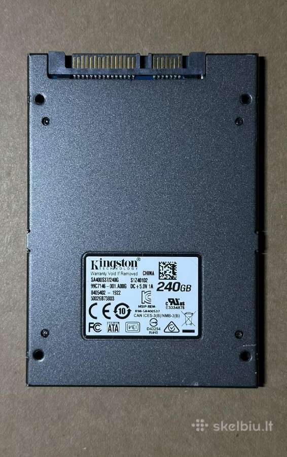 Kingston A400 240 GB SSD - nuotraukos Nr. 3