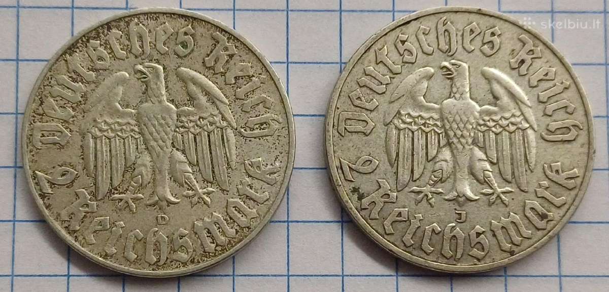 2 markes Liuteris sidabras D,j - nuotraukos Nr. 2