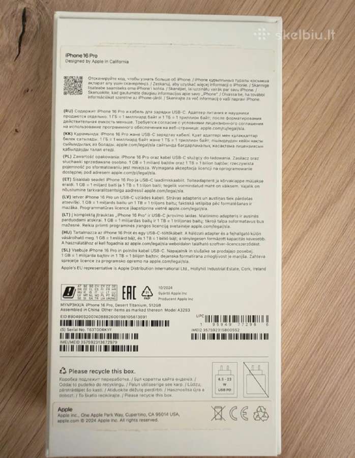 Apple iPhone 16 Pro 512 GB- Desert Titanium - nuotraukos Nr. 11