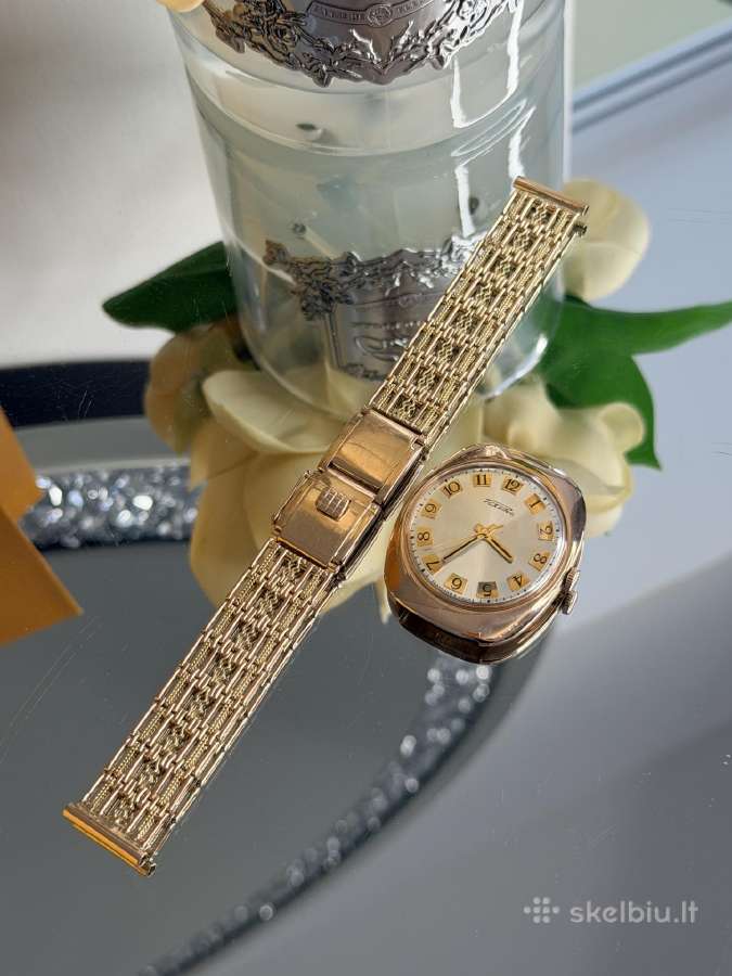 Originalus sovietinis „raketa“ auksinis laikrodis - nuotraukos Nr. 6
