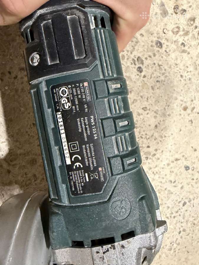 Kampinis slifuoklis 1200w parkside - nuotraukos Nr. 2