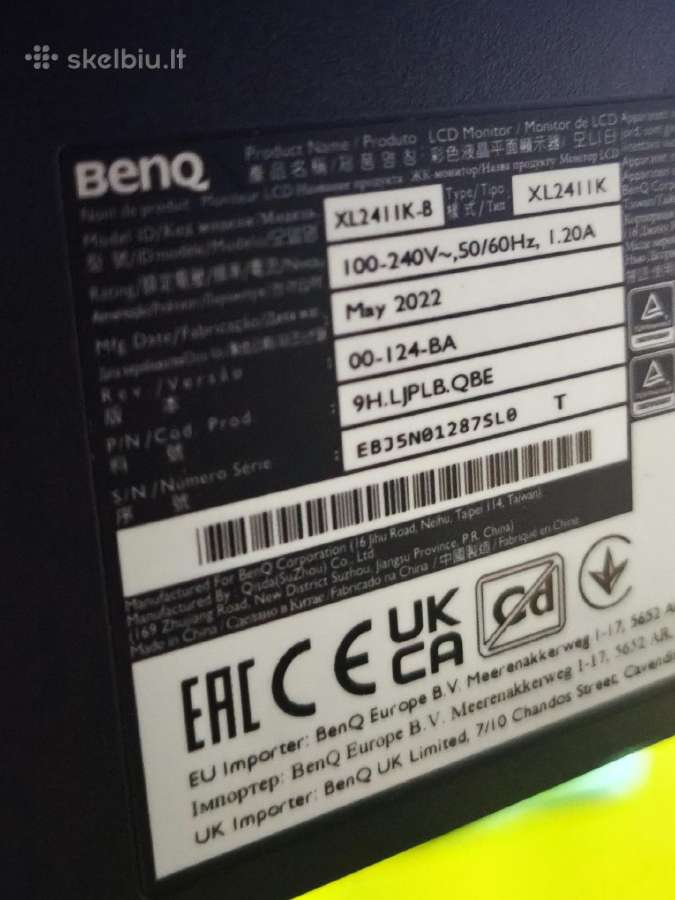 Zowie xl2411k - nuotraukos Nr. 3