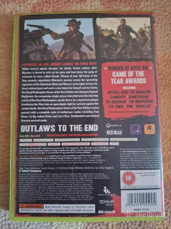 Red dead redemption game of the year edition xbox - nuotraukos Nr. 4