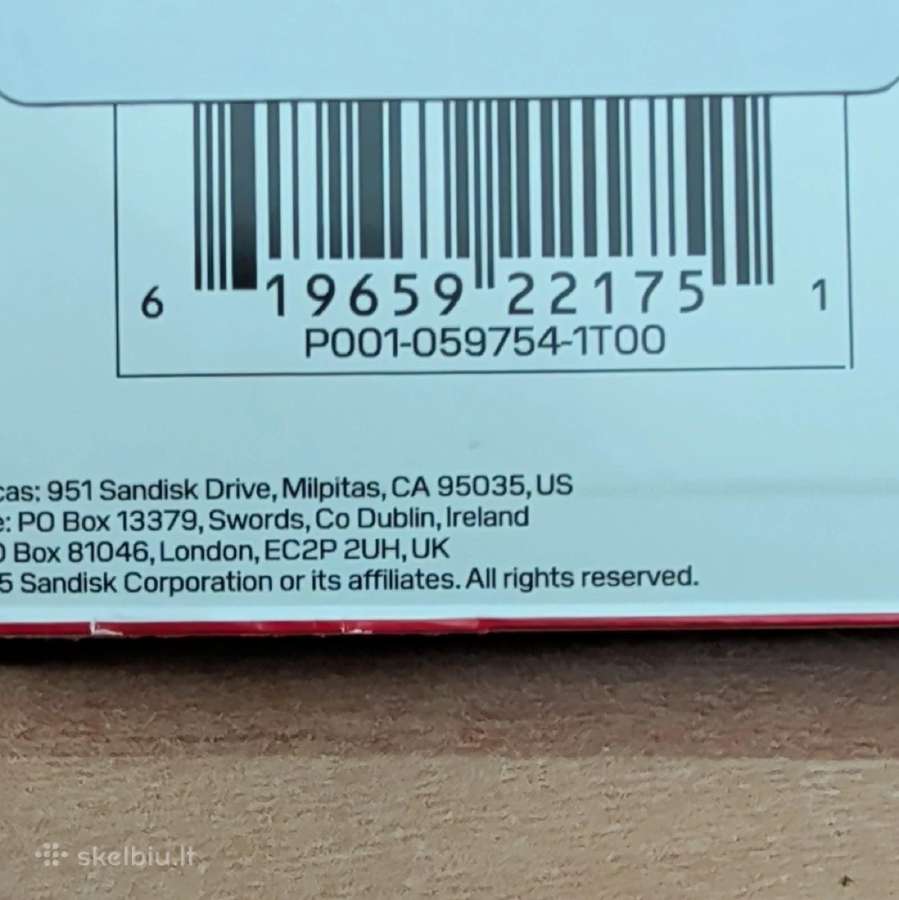 Sandisk Extreme Pro 1 TB 250mb/s 5k Video - nuotraukos Nr. 4