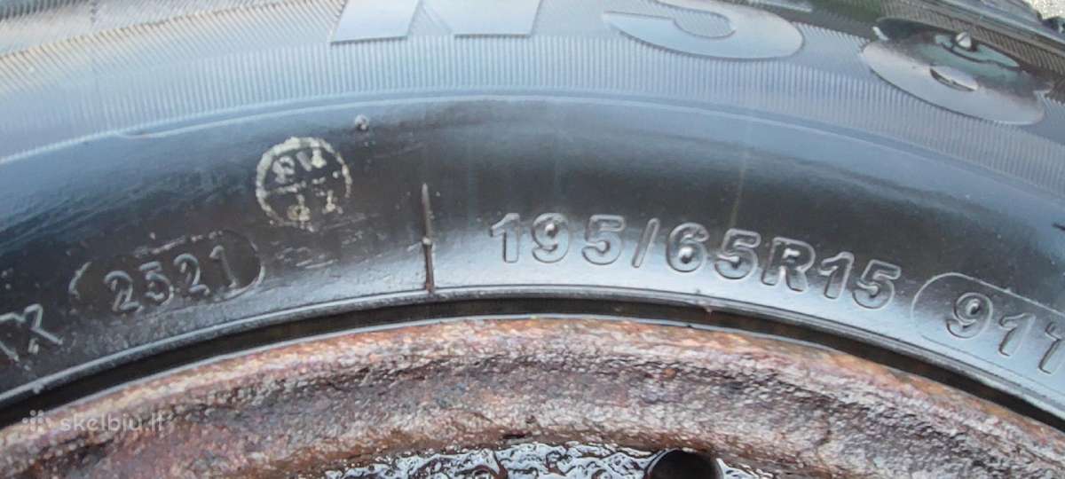 Žieminės padangos 195/65 R15 su ratlankiais - nuotraukos Nr. 8