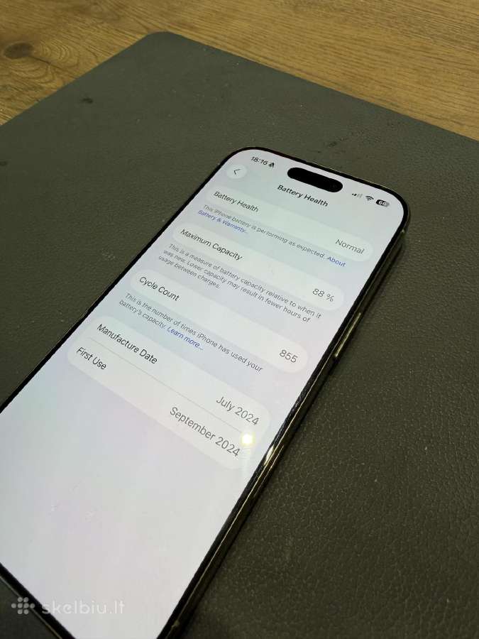iPhone 16 Pro Natural Titanium - nuotraukos Nr. 6