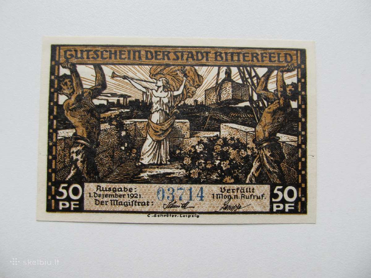 Notgeldai 50 pfenig ,Biterfeld Vokietija , 1-6 - nuotraukos Nr. 2