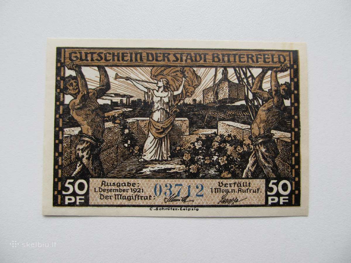 Notgeldai 50 pfenig ,Biterfeld Vokietija , 1-6 - nuotraukos Nr. 4
