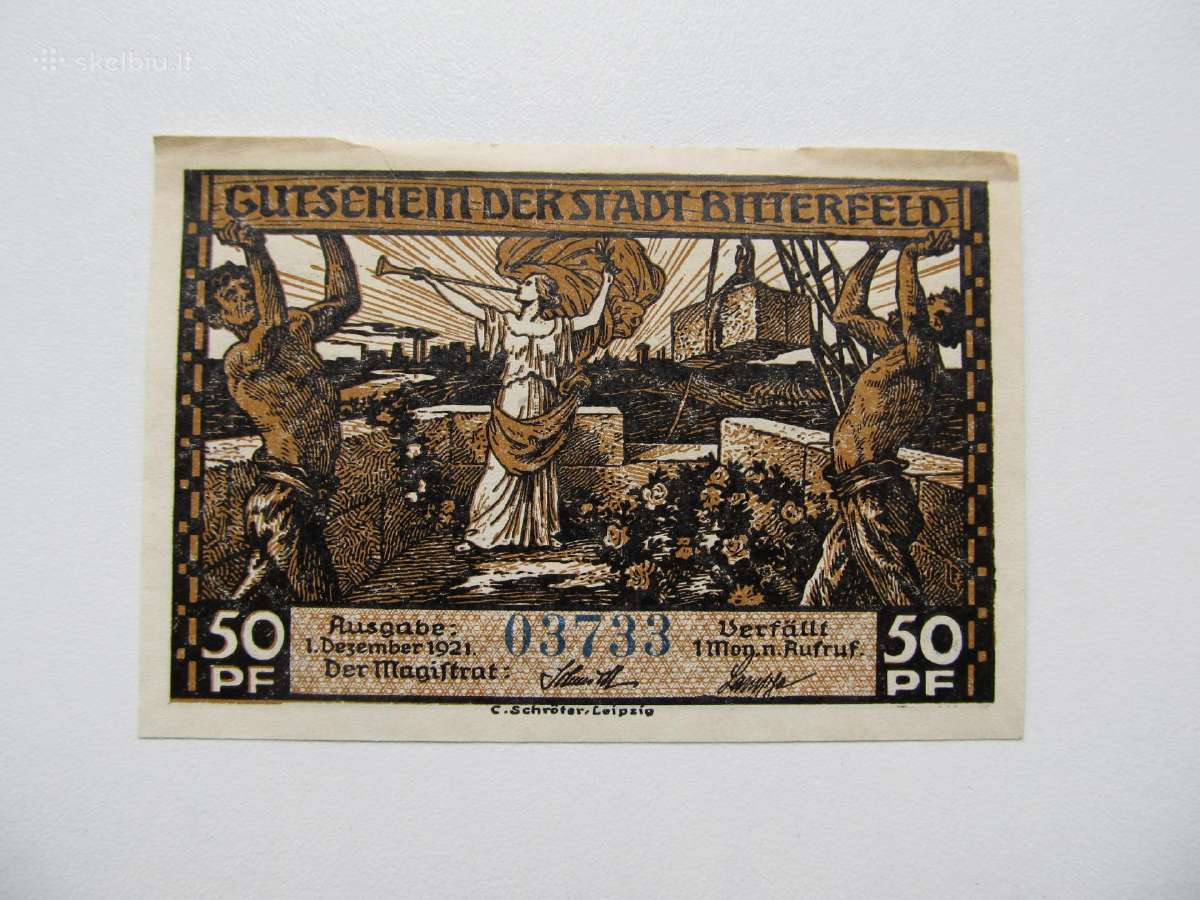 Notgeldai 50 pfenig ,Biterfeld Vokietija , 1-6 - nuotraukos Nr. 6