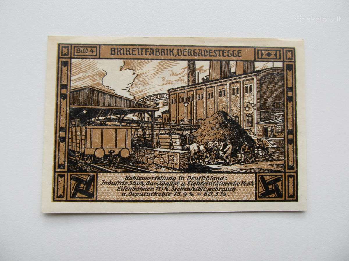 Notgeldai 50 pfenig ,Biterfeld Vokietija , 1-6 - nuotraukos Nr. 7