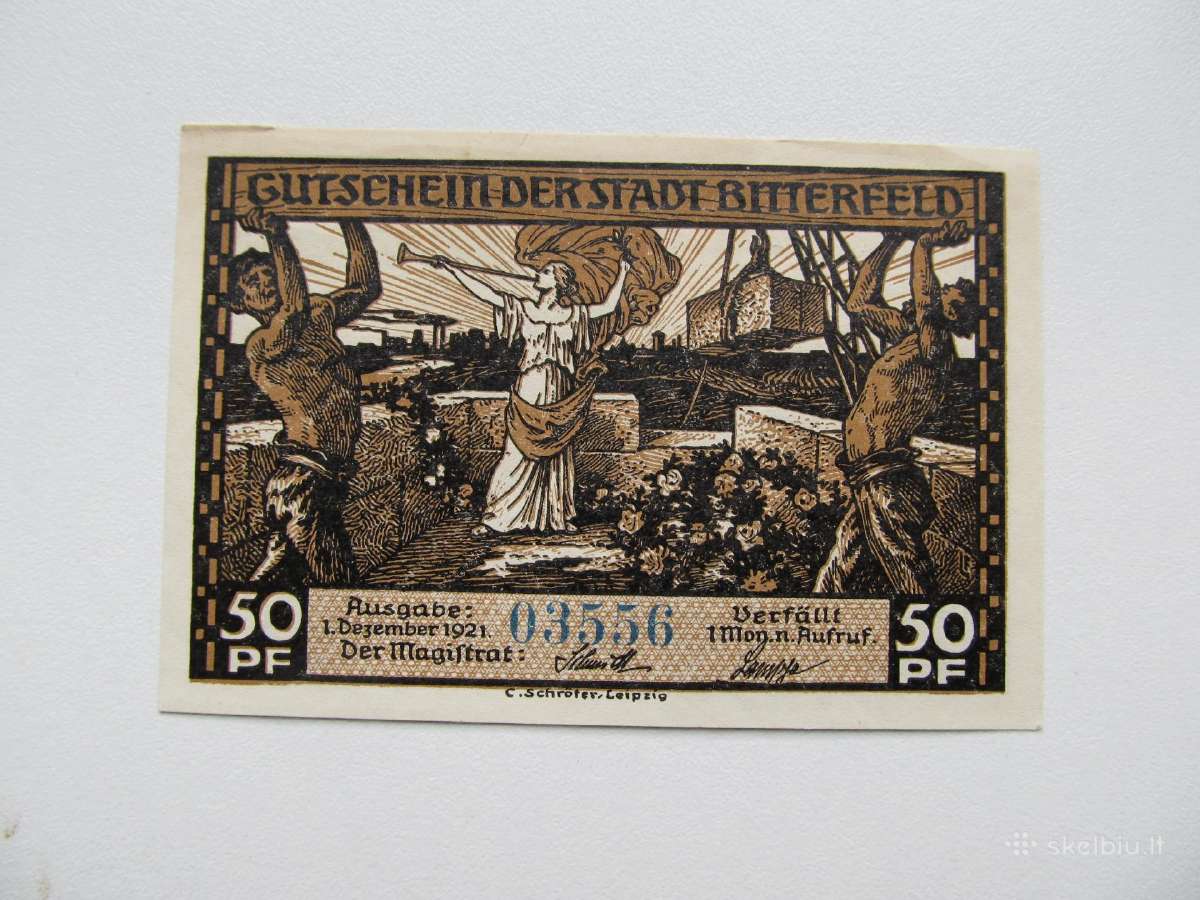Notgeldai 50 pfenig ,Biterfeld Vokietija , 1-6 - nuotraukos Nr. 8