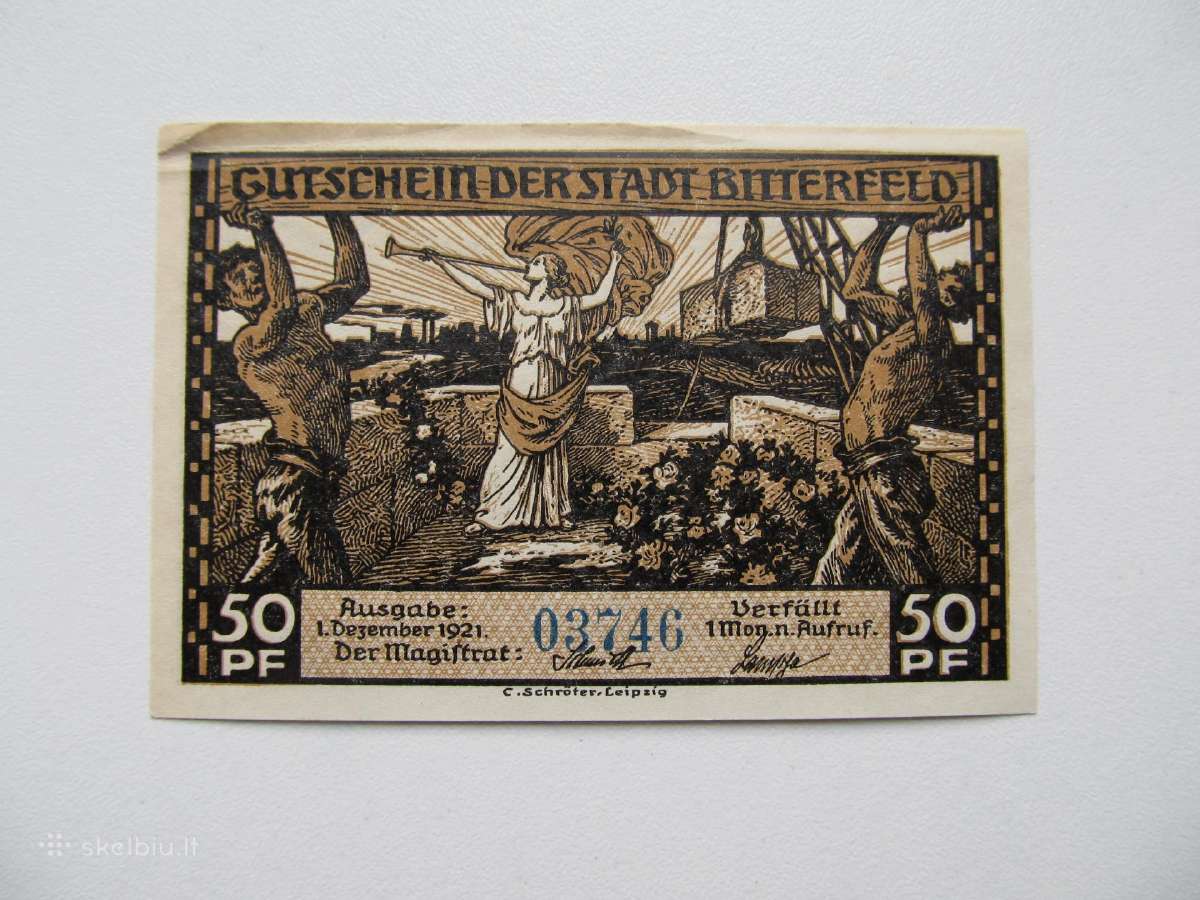 Notgeldai 50 pfenig ,Biterfeld Vokietija , 1-6 - nuotraukos Nr. 10