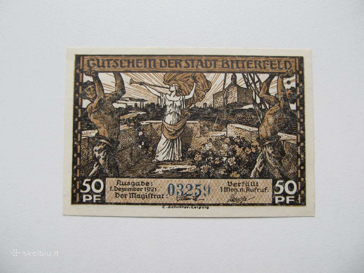 Notgeldai 50 pfenig ,Biterfeld Vokietija , 1-6 - nuotraukos Nr. 12