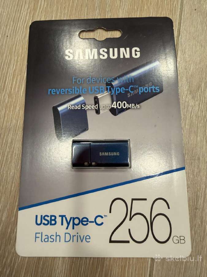 Usb laikmena Samsung Drive Type-c 256 GB, mėlyna - nuotraukos Nr. 3