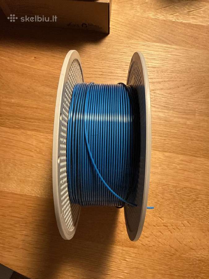 Bambu lab fillamentas juodas su mėlyna su rite - nuotraukos Nr. 2