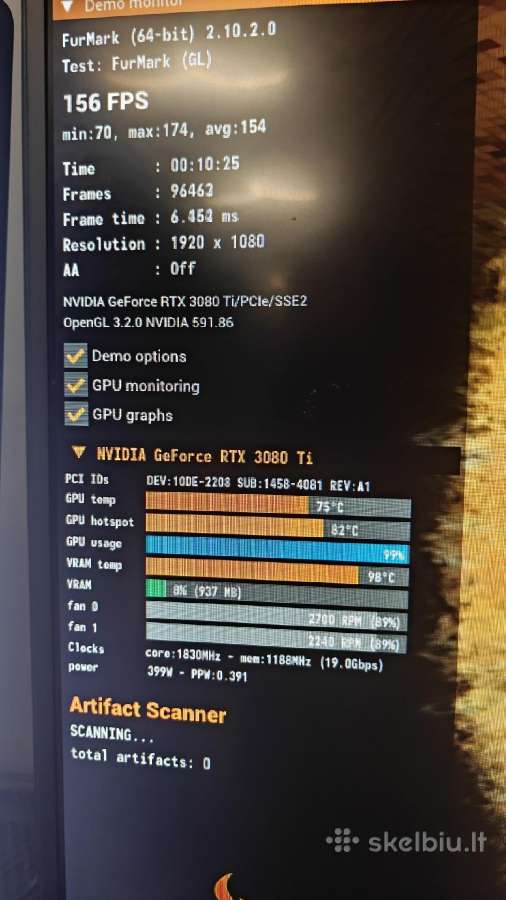 Gigabyte Rtx 3080 Ti Aorus Master 12gb Vram - nuotraukos Nr. 4