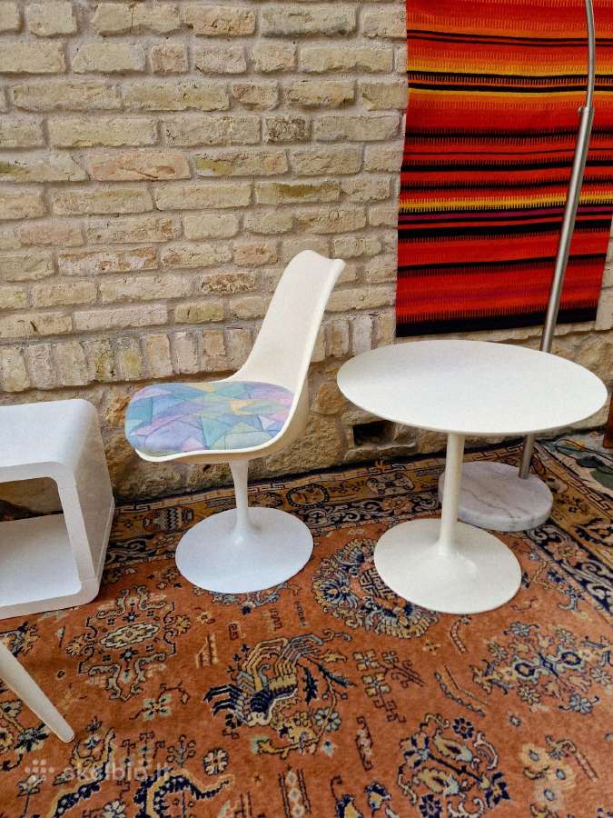 Vintažinė mid century autorinė kėdė "Tulip" - nuotraukos Nr. 8