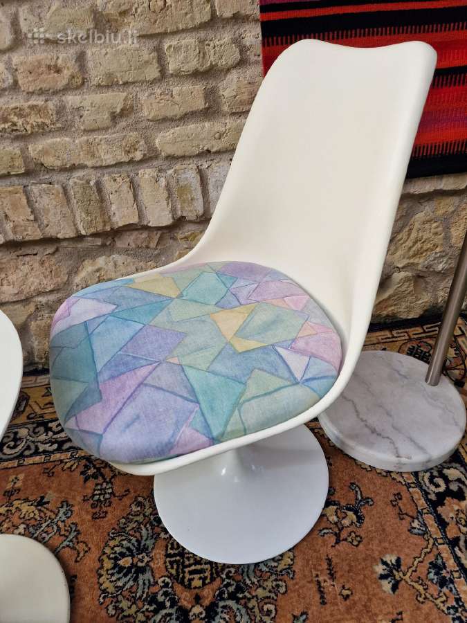 Vintažinė mid century autorinė kėdė "Tulip" - nuotraukos Nr. 9