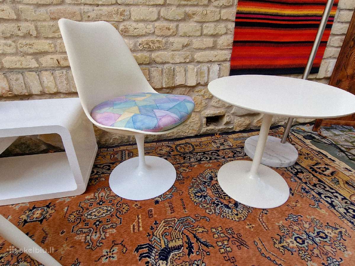 Vintažinė mid century autorinė kėdė "Tulip" - nuotraukos Nr. 15