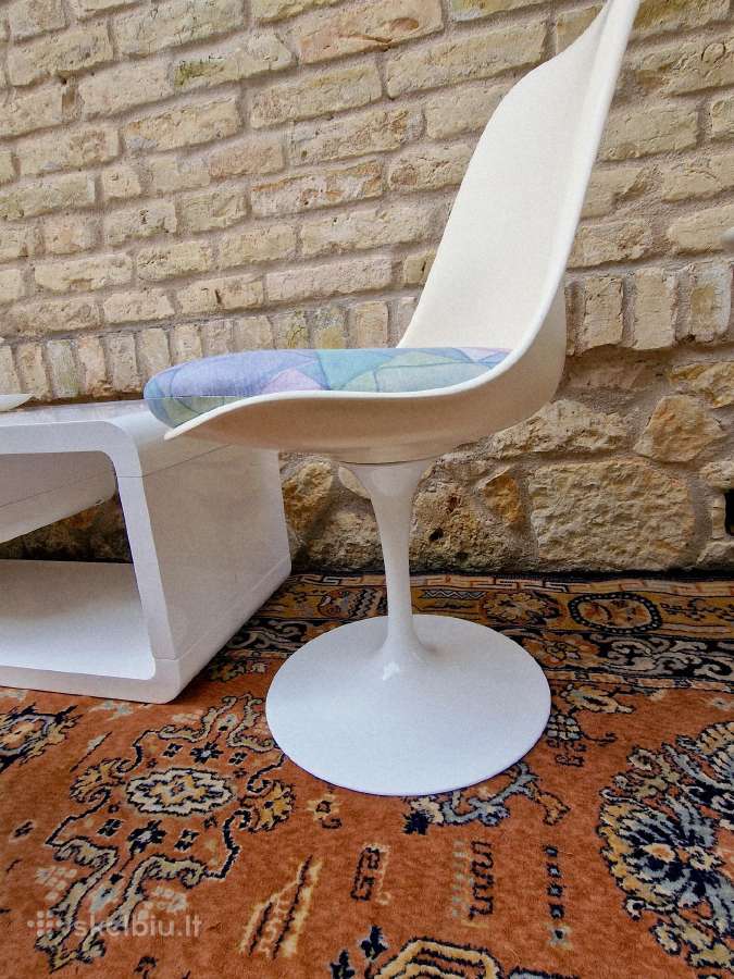 Vintažinė mid century autorinė kėdė "Tulip" - nuotraukos Nr. 18