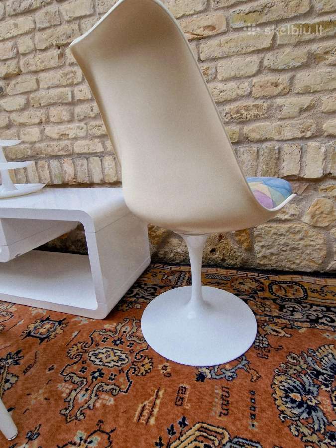 Vintažinė mid century autorinė kėdė "Tulip" - nuotraukos Nr. 19