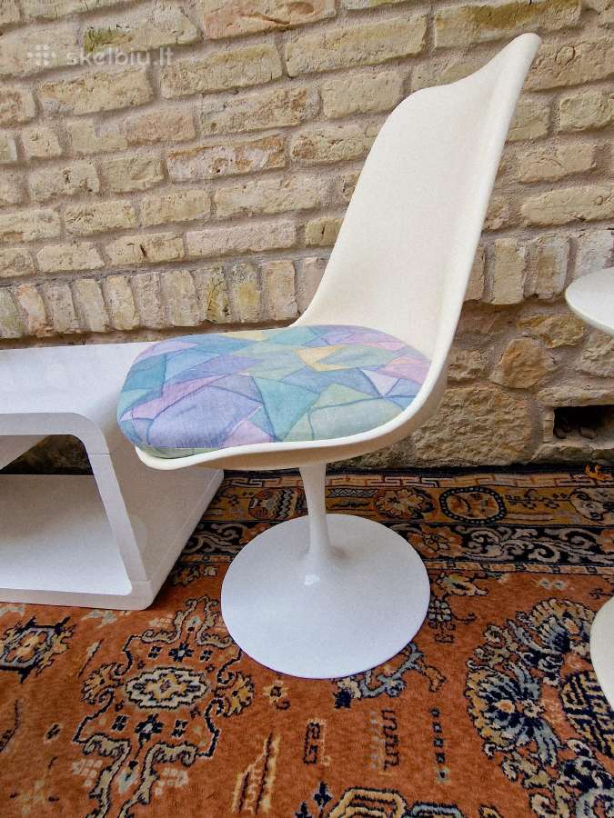 Vintažinė mid century autorinė kėdė "Tulip" - nuotraukos Nr. 21