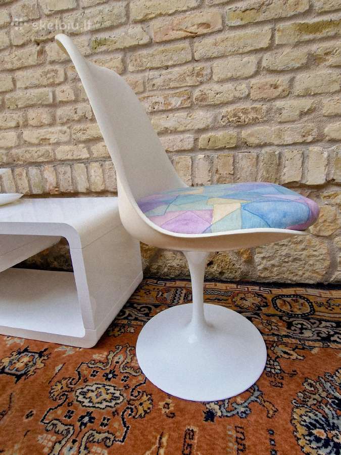Vintažinė mid century autorinė kėdė "Tulip" - nuotraukos Nr. 23