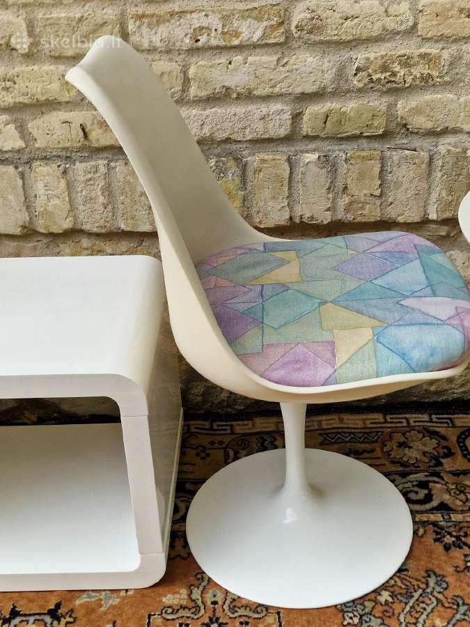 Vintažinė mid century autorinė kėdė "Tulip" - nuotraukos Nr. 25