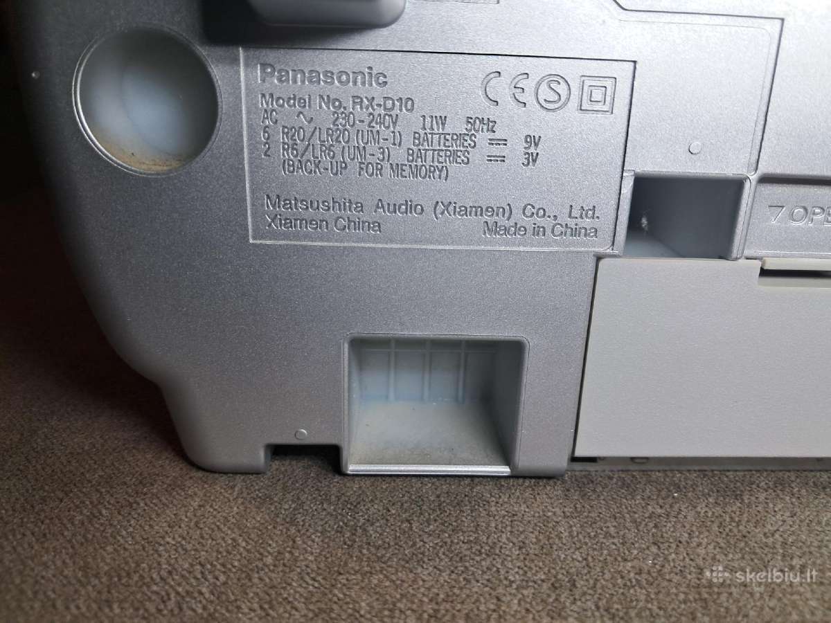 Panasonic Rx-d10 magnetofonas CD, kasetė, radijas - nuotraukos Nr. 13