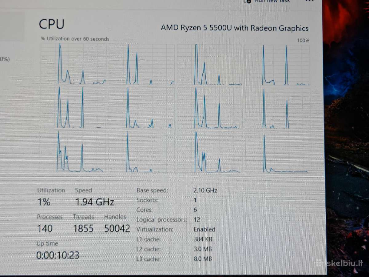 Ideapad 3* 20gb RAM* Ryzen 5 - nuotraukos Nr. 7