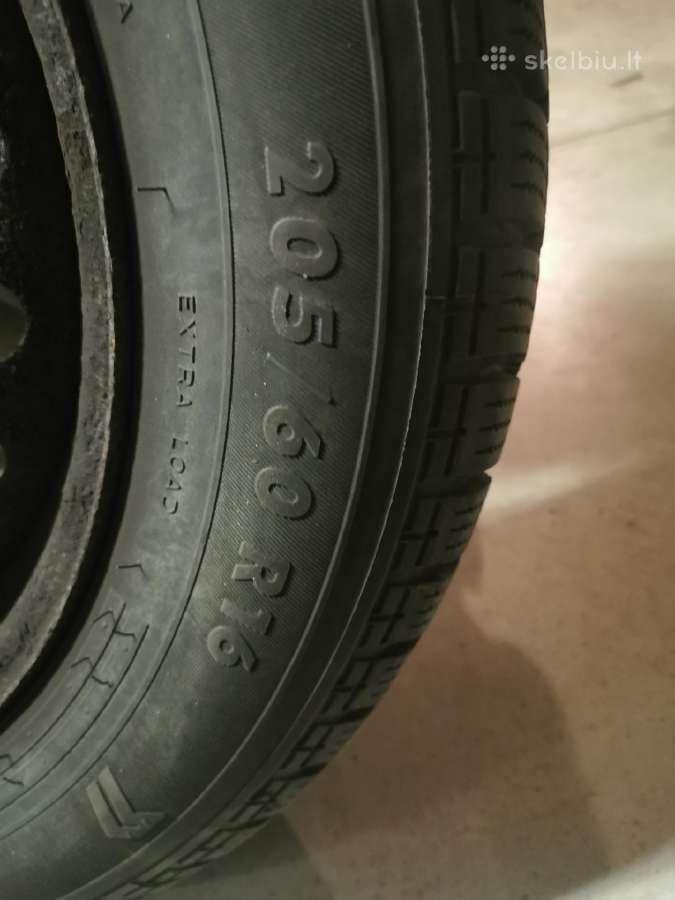 Žieminės padangos su ratlankiais 205/60 R16 - nuotraukos Nr. 3