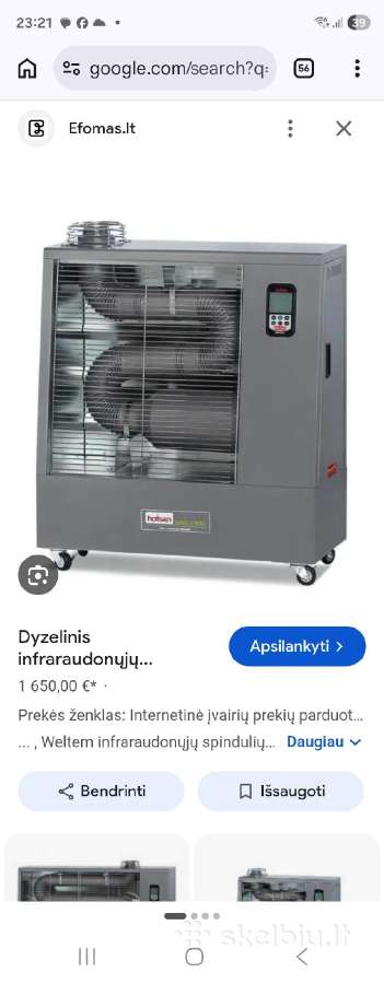 Dyzelinis šildytuvas, infraraudonųjų spindulių - nuotraukos Nr. 4
