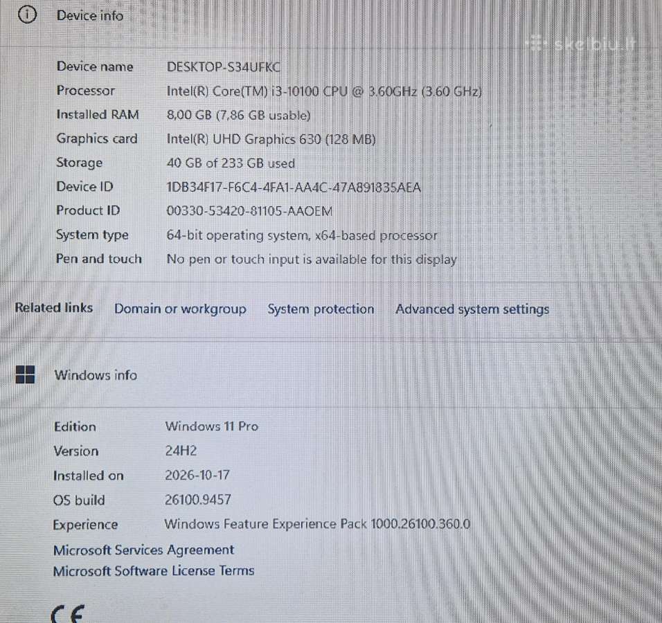 MB, Cpu, RAM ir SSD komplektai - nuotraukos Nr. 2