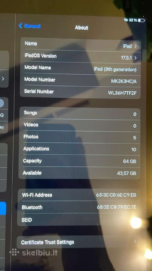 iPad 9 gen - nuotraukos Nr. 10