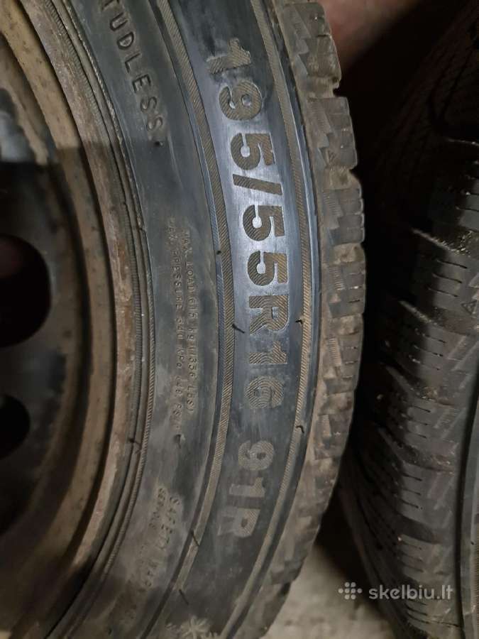 R16 195/55 91r Žieminės padangos su diskais ir - nuotraukos Nr. 8