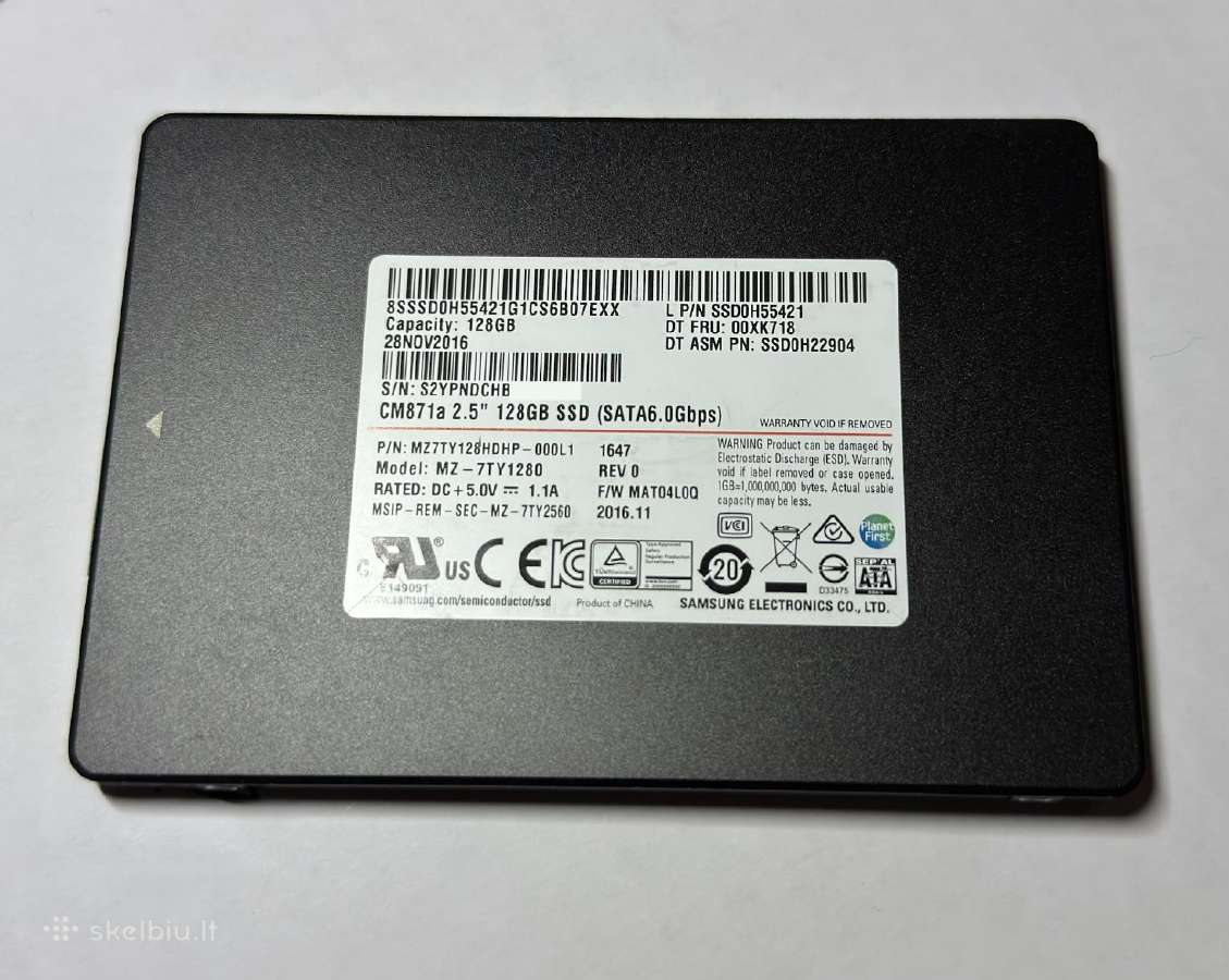 Samsung 128 GB SSD - nuotraukos Nr. 3