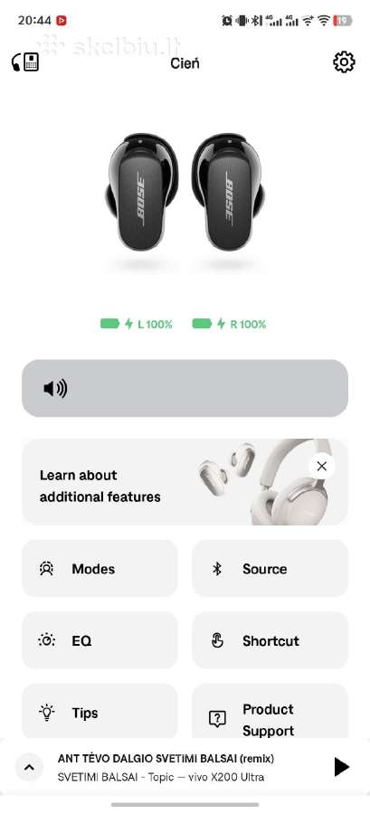 Bose Quietcomfort earbuds II - nuotraukos Nr. 7