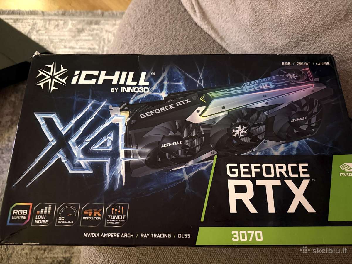 Rtx 3070 8gb ichill Inno3d Rgb vaizdo plokštė - nuotraukos Nr. 2