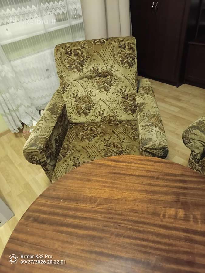 Paduodu minkstu baldu komplekta. - nuotraukos Nr. 7