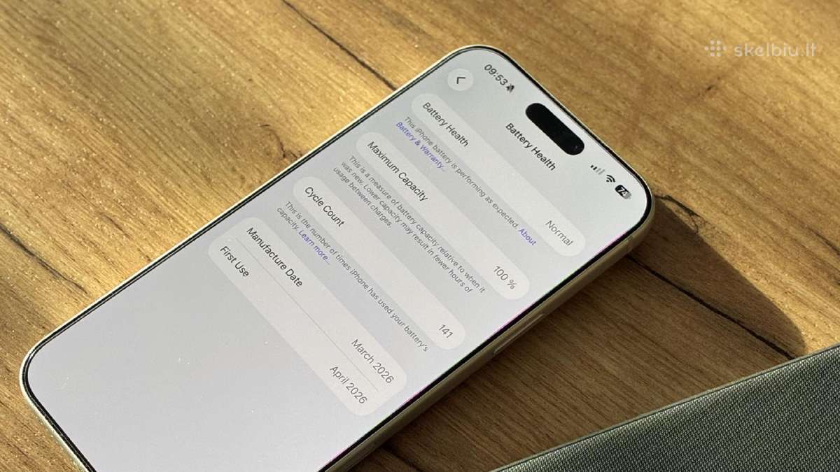 iPhone 17 pro max 256gb Silver - nuotraukos Nr. 5