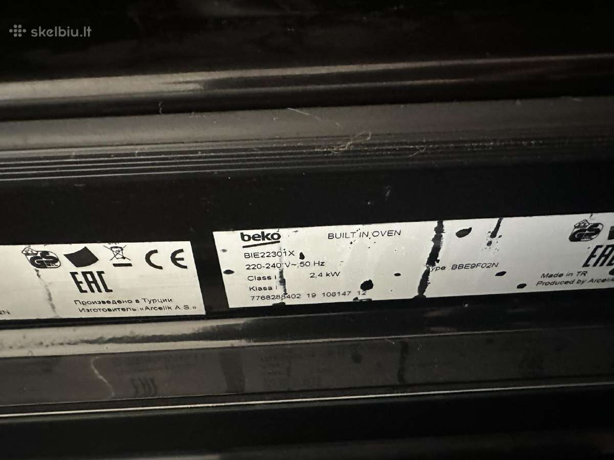 Įmontuojama orkaitė Beko Bie22301x – 90 eur - nuotraukos Nr. 3
