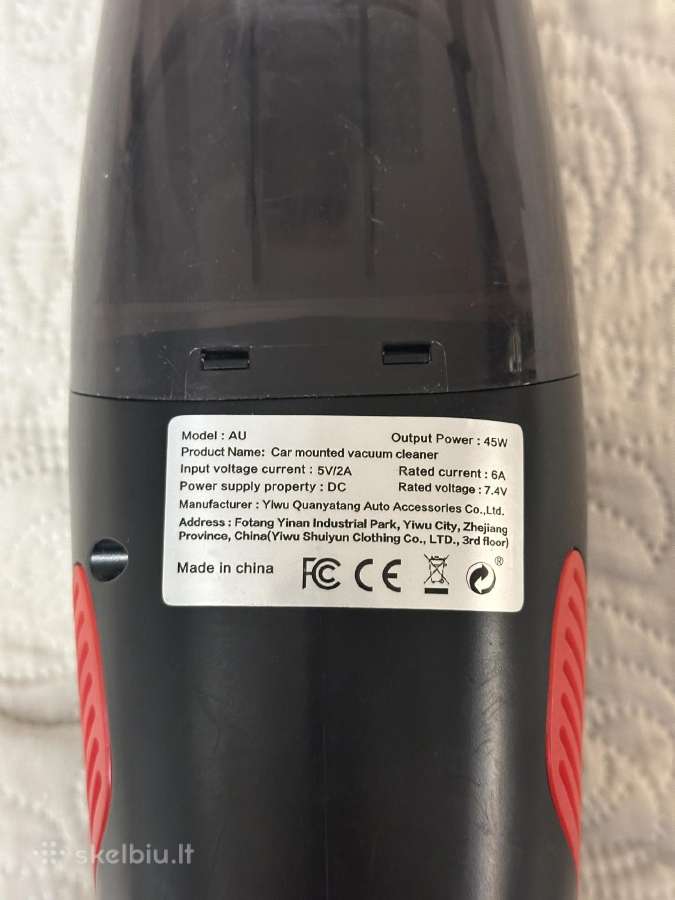 Belaidis automobilinis siurblys 45w - nuotraukos Nr. 4