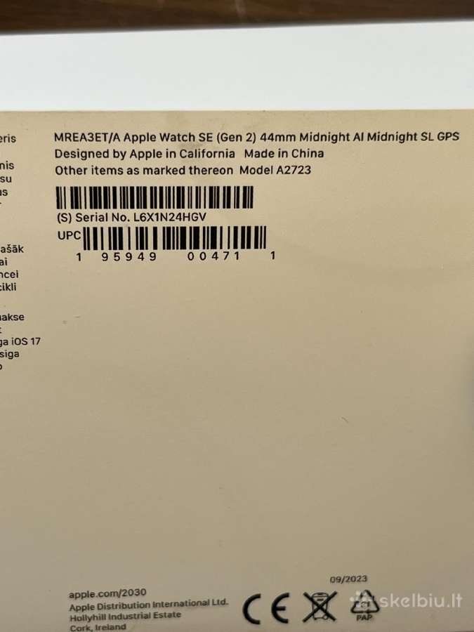 Apple Watch Se (Gen 2) 44mm - nuotraukos Nr. 10
