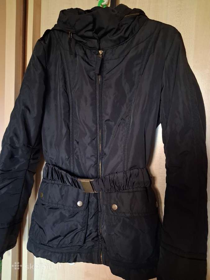 Zara basic juoda striukė su gobtuvu - nuotraukos Nr. 3