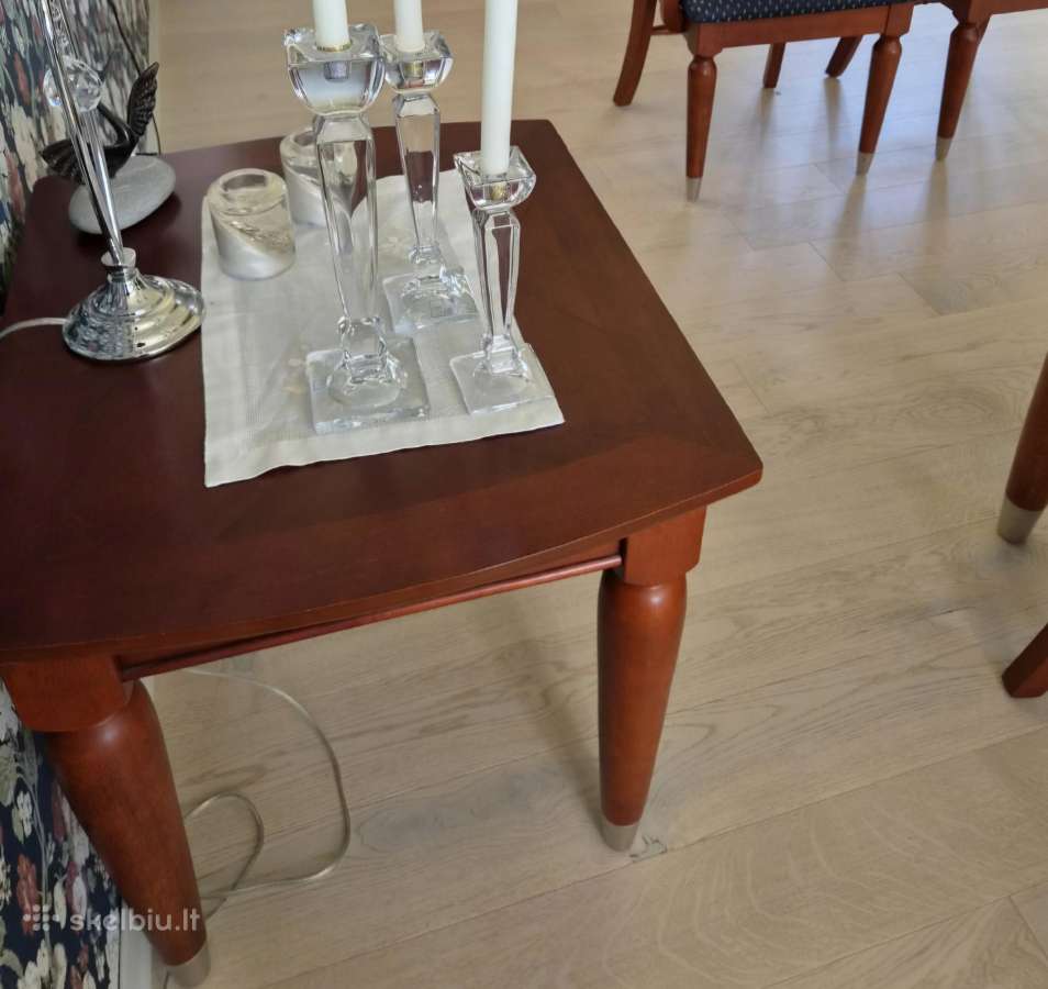 Tvirtas,kokybiškas komplektas: stalas + 8kėdės. - nuotraukos Nr. 8