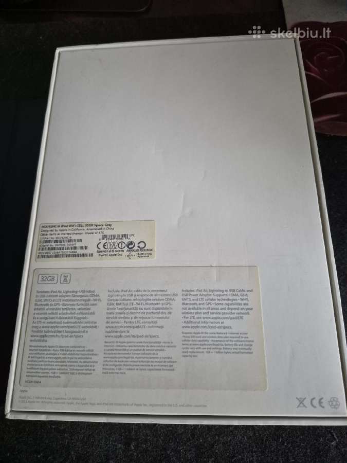 iPad air 9.7 A1475 - nuotraukos Nr. 2