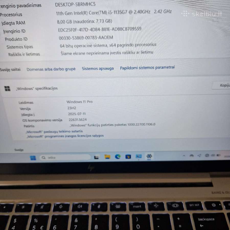 Hp elitebook 840 G8 - nuotraukos Nr. 3